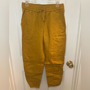 J Crew Linen Jogger Style Pant Size 4